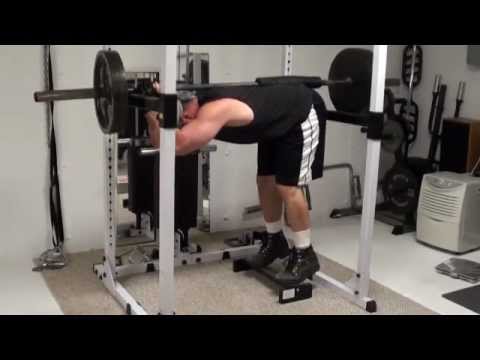 At-Home Calf Training - Lengthwise Barbell Donkey Calf Raises