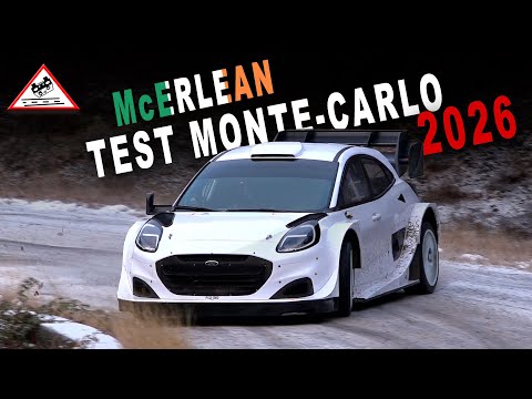 Test Josh McErlean Rallye Monte-Carlo 2026 | Ford Puma Rally1 [Passats de canto]