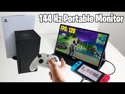 120 FPS Portable Gaming Monitor - PlayStation 5, Xbox Series X & Nintendo Switch | Intehill 144Hz