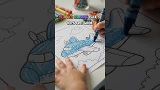 Vehicle Coloring Pages for Kids | Easy Transportation Coloring Sheets Printable