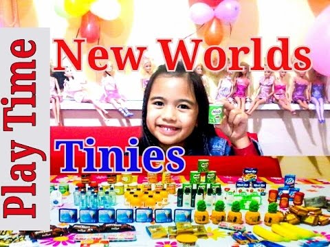BARBIE Video New Worlds Tinies The World Tiniest Real Food Ever Kids Balloons and Toys Video
