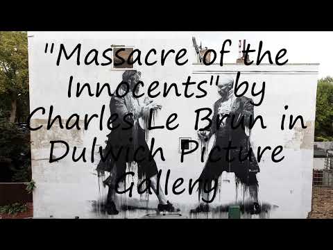 How to pronounce "Massacre of the Innocents" by Charles Le Brun in Dulwich Picture Gallery in Englis