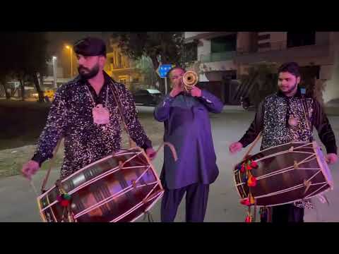 Song Mehndi ki Ye Raat Pakistani best Dhol player￼Ustad jaan ali khan Amir Dhol master Haider jaan