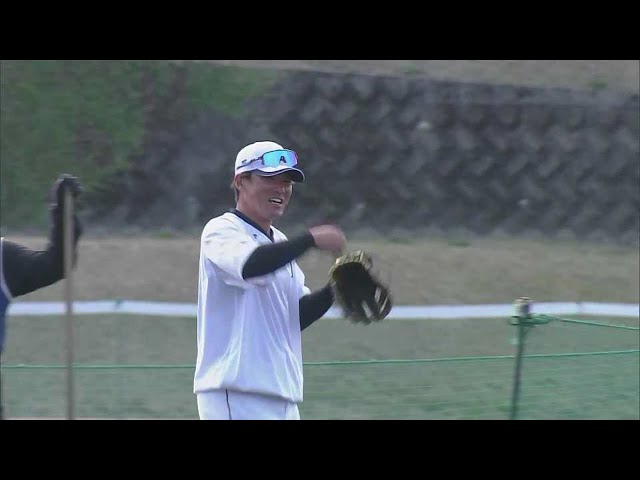 【春季キャンプ】現役ドラフトで加入のライオンズ・陽川尚将が特守で球際の強さを見せる!! 2023年2月17日 埼玉西武ライオンズ