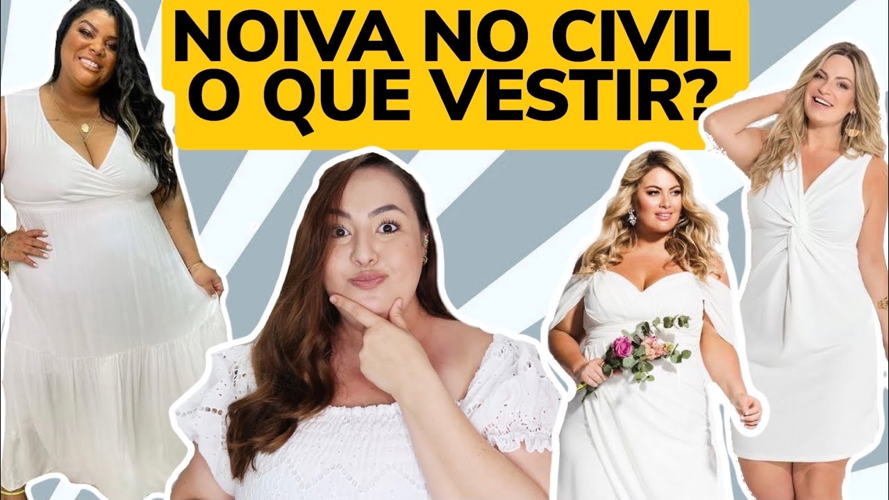 Vestidos de noiva para casamento no civil •