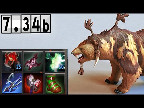 Chinese Build on the Lone Druid! [Full Match Gameplay Dota 2] 7.34b