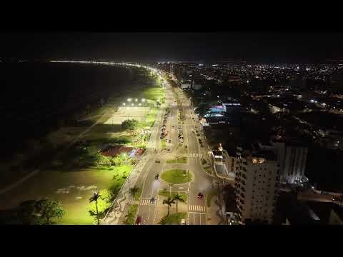 Voo  noturno Mini 5 Pro DJI em Caraguatatuba-SP, centro.