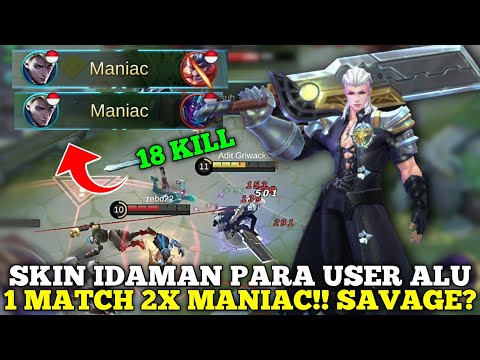 1 Match 2x Maniac 18 Kill, Alucard Child Of The Fall - Mobile Legends Alucard Full Gameplay