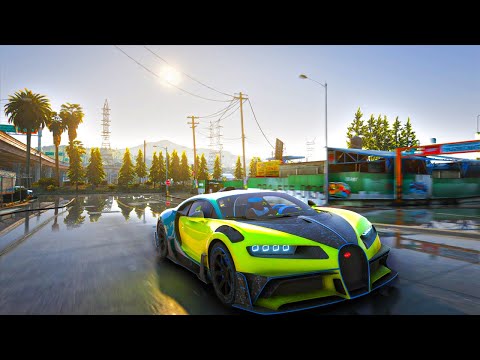 GTA 5 RAIN REFLECTION ULTRA RAY TRACING |ULTRA MODDED VEGETATION + GTA 5 REMAKE + REMASTERED GRAPHIC