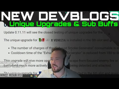 New Devblogs - Unique Upgrades & Sub Buffs