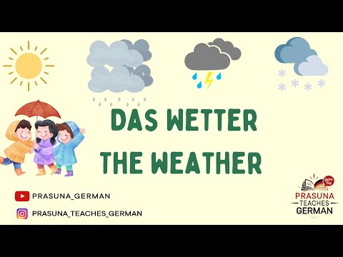 German Weather Vocabulary & Dialogue | Learn Nouns, Adjectives & Phrases : A Beginner’s guide