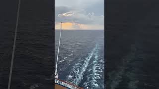 Cruise Shorts - Stormy Skies Over the Wake of the Carnival Elation Cruise Ship
