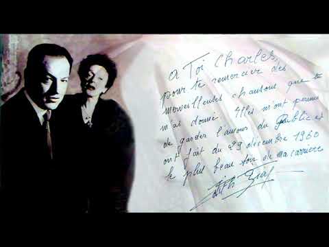 Charles Dumont et Edith  Piaf LES MOTS D'AMOUR paroles ci-dessous