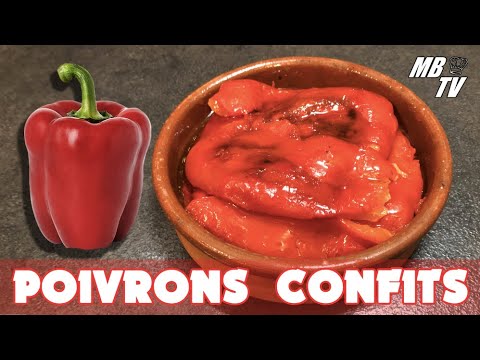Comment faire des Poivrons Confits au four ?