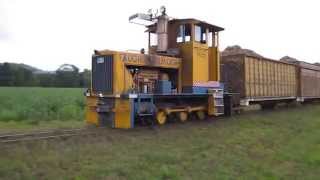 preview picture of video 'Sugarcane train QLD (FNQ) Mossman area'