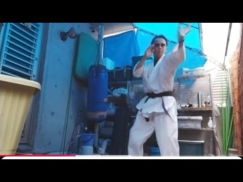 ６２歳フェイント→崩し→掌底打ち日常稽古頑張るおやじ