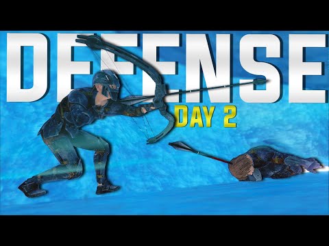 I Defend Ice Cave Against The Alphas - ARK