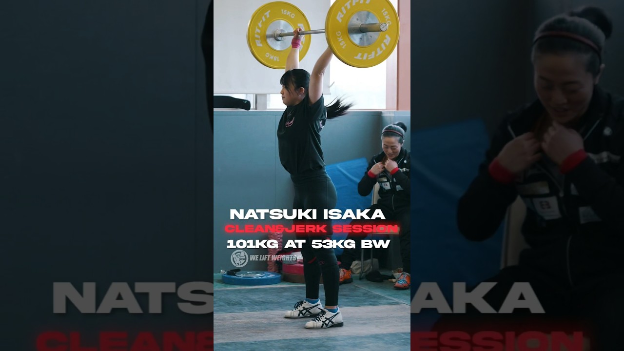 She absolutely smoked it! 90kg power clean, 101kg clean&jerk PR attempt