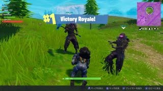 【FORTNITE】みーとも3人と野良さんでスクワッドのドン勝