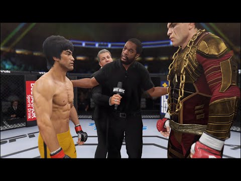 Bruce Lee vs. Spartacus Warrior - EA Sports UFC 4 - Epic Fight 🔥🐲