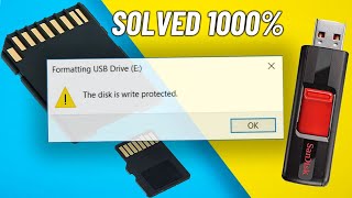 Remove Write Protection From USB Pendrive & Sd Card | How To Fix " The disk is write protected "