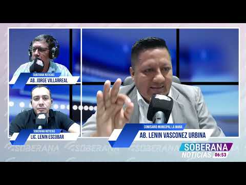 Control del Espacio Publico en La Mana. Ab. Lenin Vásconez Urbina, Comisario Municipal La Mana