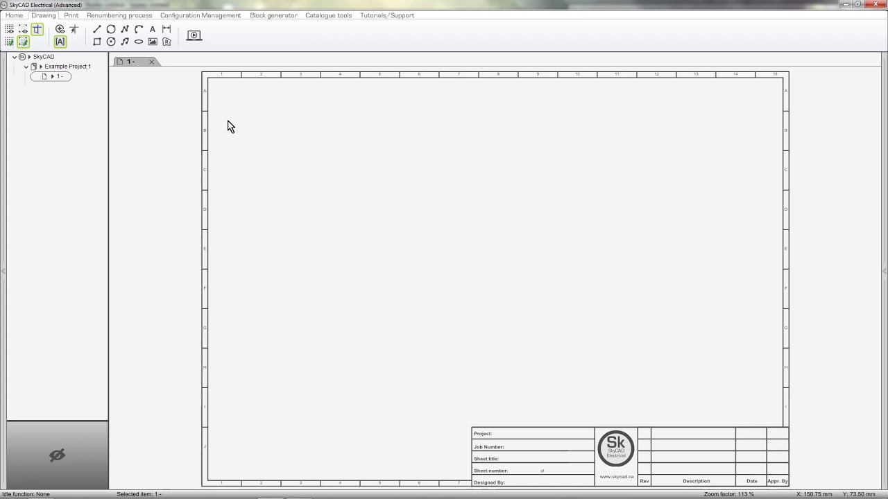 SkyCAD - Creating a Title Block