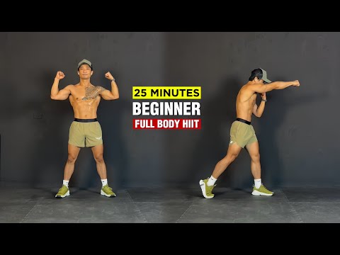 Allenamento HIIT FULL BODY da 25 minuti per principianti | Brucia calorie a casa | Senza attrezza...