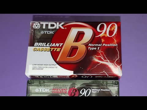 TDK B cassette from 1994-98 unwrapping