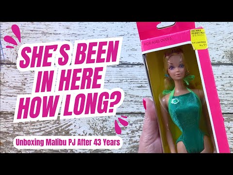 Freeing a 43 Year Old Barbie! Sunsational Malibu PJ Unboxing & Review