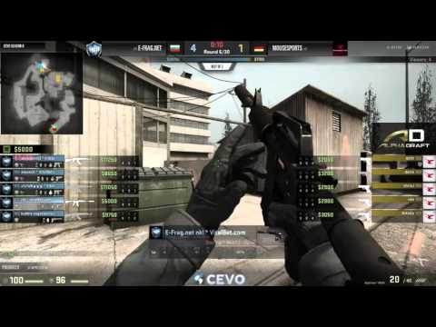 Mousesports vs E-Frag.net Game 1 (CEVO-P CS:GO Season 8) - Metuz & Launders
