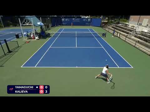 W100 Cary  NC USA Singles R16   Mei Yamaguchi Vs Elvina Kalieva