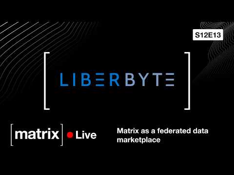 Video Thumbnail: Matrix Live S12E13 – A Federated Data Marketplace