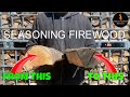 HOW TO SEASON FIREWOOD THE FASTEST WAYS POSSIBLE #SEASONINGFIREWOOD #DRYINGFIREWOOD