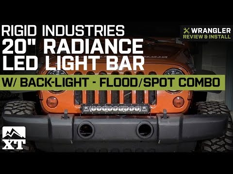 Jeep Wrangler Rigid Industries 20" Radiance LED Light Bar (1987-2018 YJ, TJ & JK) Review & Install
