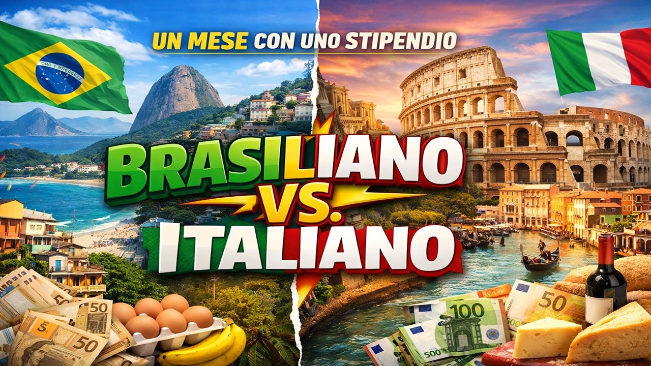 UN MESE CON UNO STIPENDIO BRASILIANO VS. ITALIANO