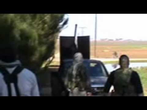 التصدي للطيران المروحي في مدينة مورك في ريف حماة من قبل كتيبة البراء المقاتلة