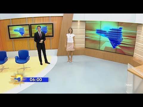 Encerramento do Hora 1 e início do Bom Dia SC - 14/02/2018 (HD)