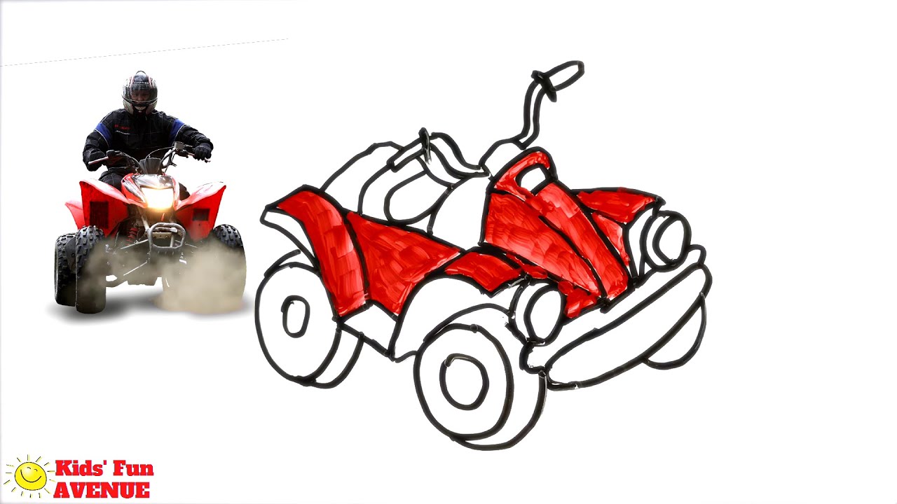 Kids' Fun Avenue | Quad Bike Drawing