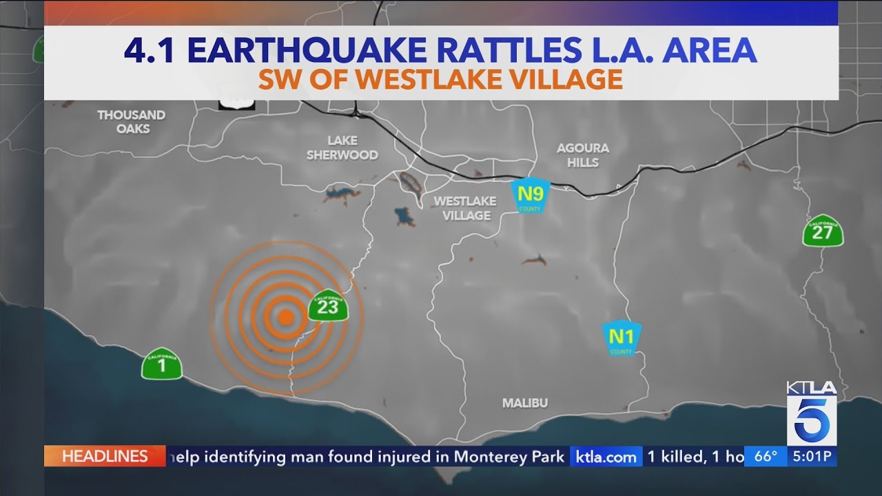 4.1-magnitude earthquake jolts Los Angeles area