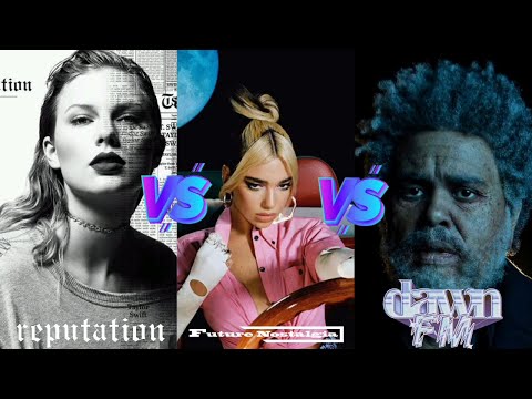 Reputation (Taylor Swift) vs Future Nostalgia (Dua Lipa) vs Dawn FM (The Weeknd) - Album Battle