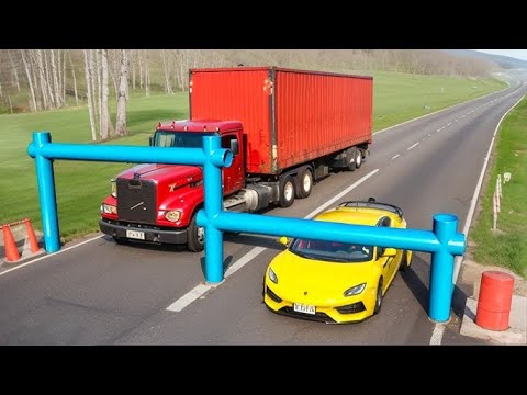 Cars vs Low Pipes EXTREME Challenge #5 in BeamNG Drive - BeamNG KING