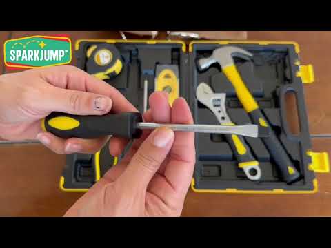 Kids Deluxe Tool Set with Leather Tool Belt & Safety Goggles