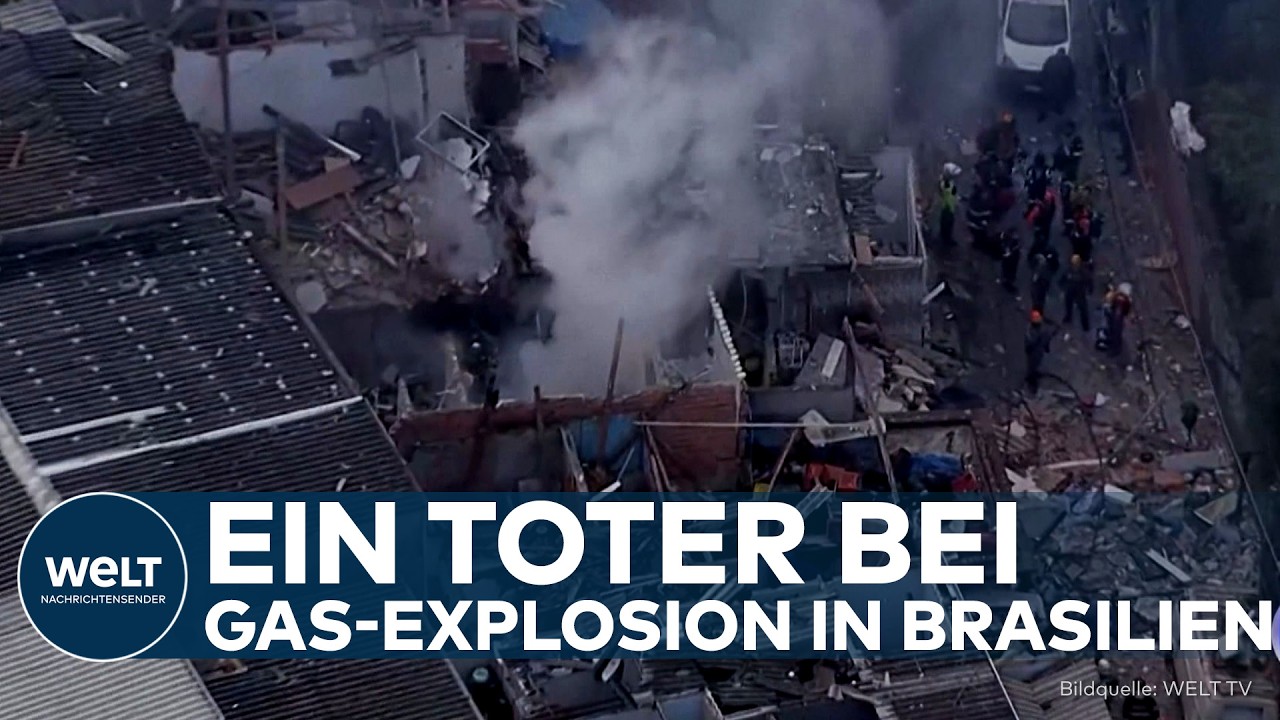 BRASILIEN: Gewaltige Gas-Explosion erschüttert São Paulo und tötet einen Mann