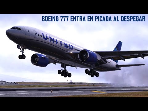Boeing 777 de United Cae en Picado al Despegar - Vuelo 1722 de United Airlines