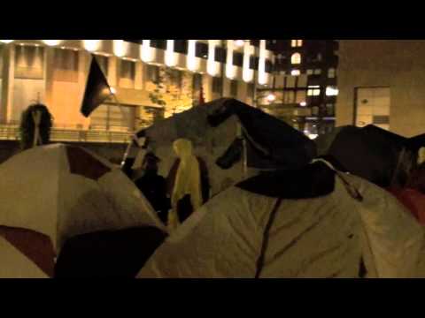 Occupy Boston 10/1/11 - Tent City At Night