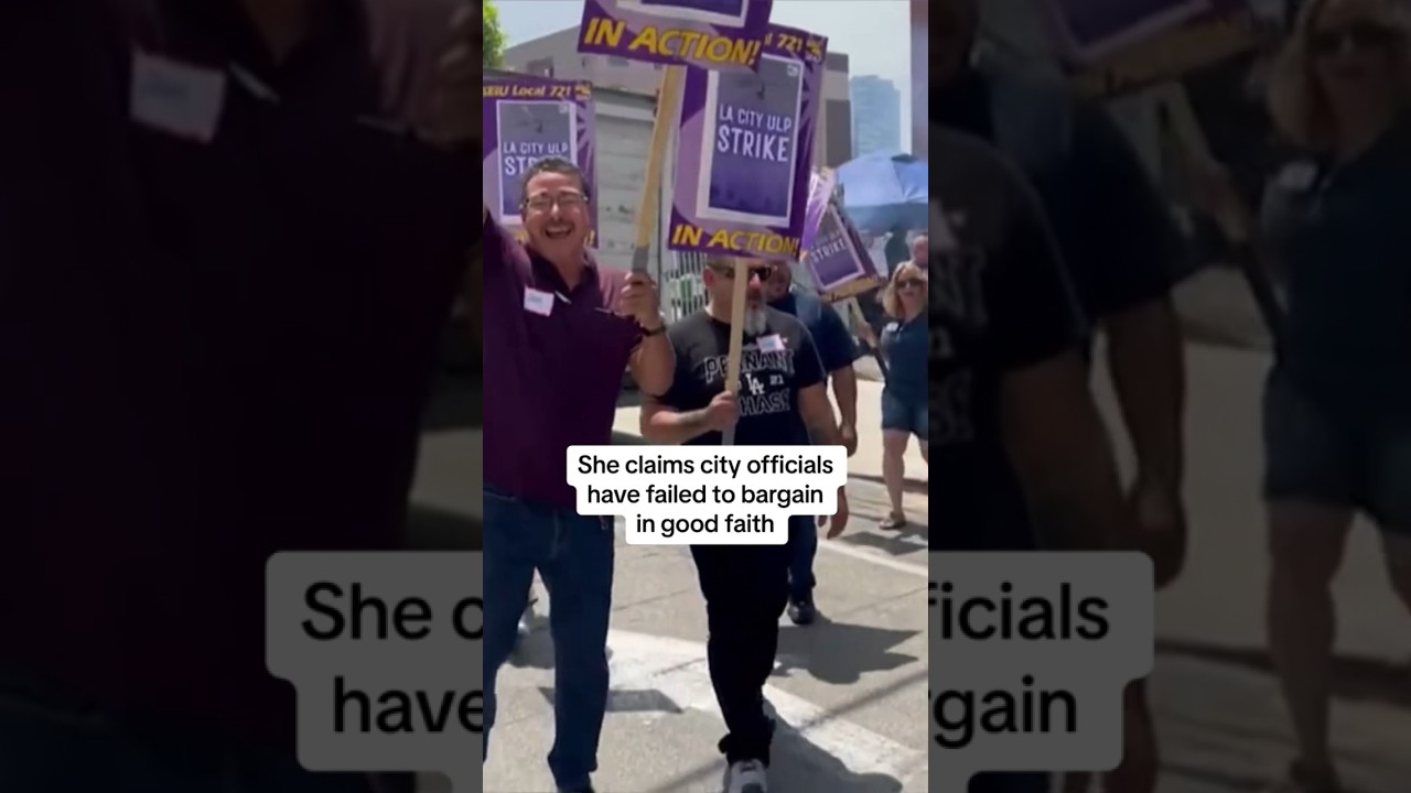 More than 11,000 Los Angeles city workers on strike for 24 hours #shorts