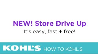 NEW! limited-contact Store Drive Up | Kohl’s