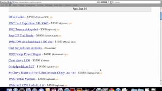 Craigslist Washington - Search All of WA for Used Cars for Sale by Owner in 2012