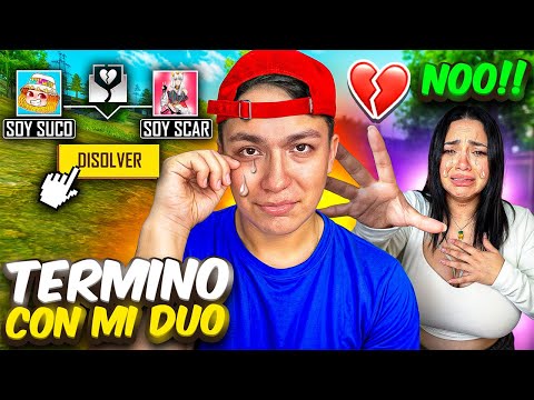 TERMINE CON MI DUO de FREE FIRE para SIEMPRE😭Adios💔!